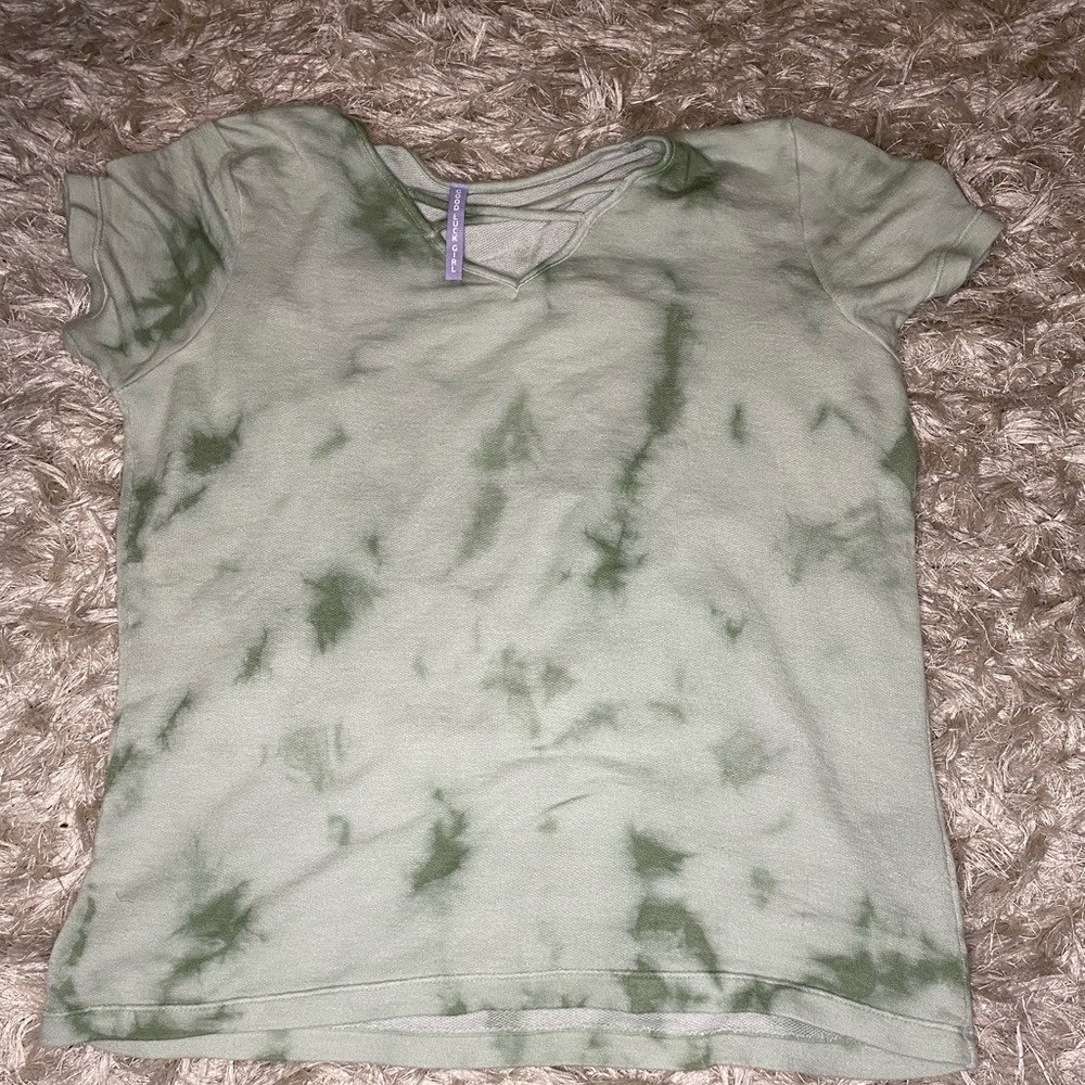 Green Tie-Dye Tee